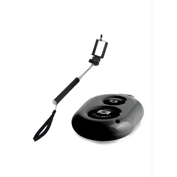Professional Selfie Kit with Bluetooth Remote and Telescopic Stick