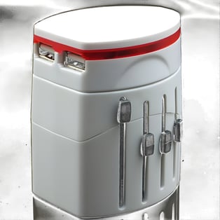 מתאם חשמל אוניברסלי עם יציאת USB