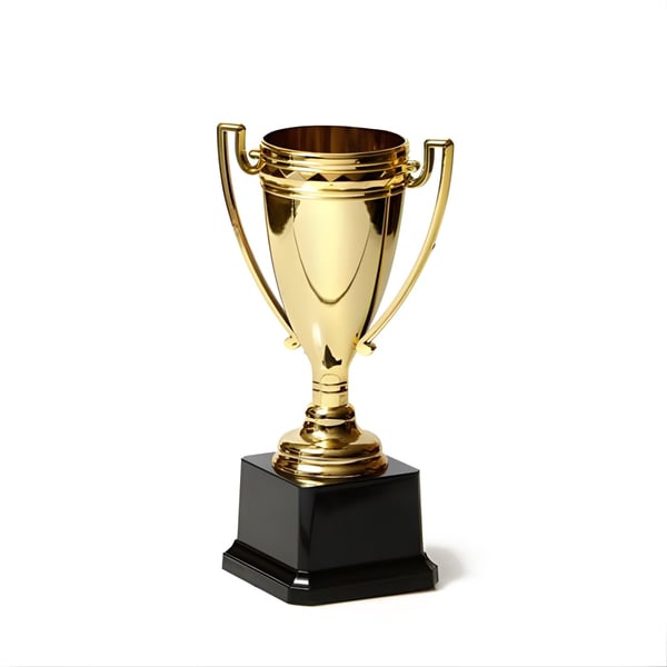Golden Sports Trophy for a Perfect Victory