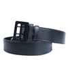 Elegant Black Leather Belt