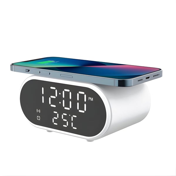 שעון מעורר חכם עם טעינה אלחוטית מהירה