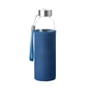 Glass Water Bottle with Blue Sleeve