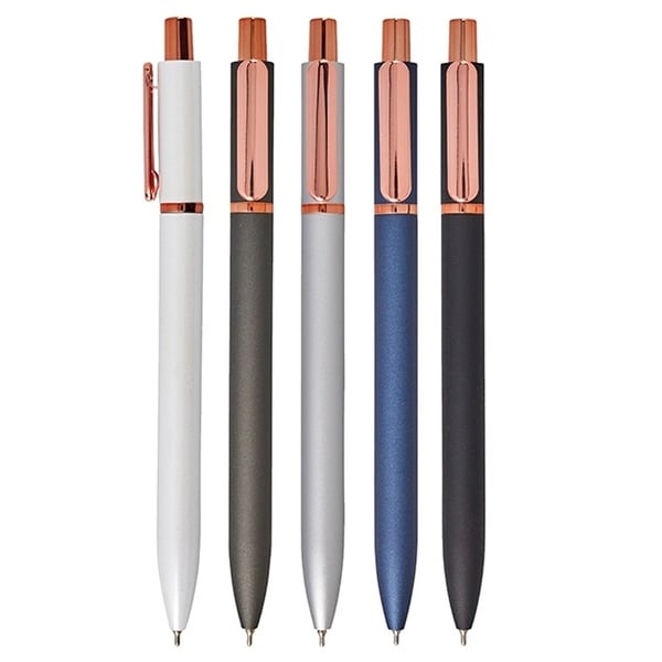 עט פרימיום מתכת עם קליפס מצופה זהב