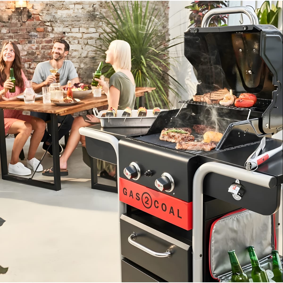 גריל היברידי Gas2Coal עם גז וגחלים מבית Char-Broil - יבואן רשמי