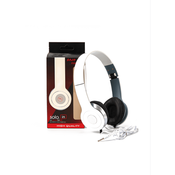 Foldable BASS Headphones with Mobile & PC Microphone