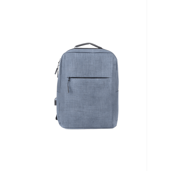 Orthopedic Laptop Backpack with USB Port and Mélange Fabric