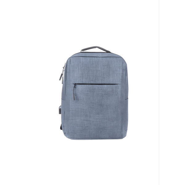 תיק גב אורתופדי למחשב נייד עם שקע USB ובד מלאנז'