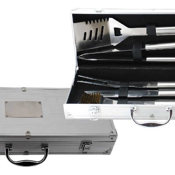 סט כלים למנגל מפלדת אל-חלד - חוויה מושלמת בברביקיו