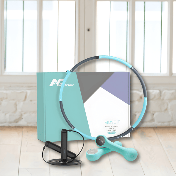 MOVEIT Smart Home Workout Kit with Hoop, Dumbbell & Rope