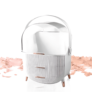 תיבה לאיפור בצבע לבן - ארגונית יוקרתית