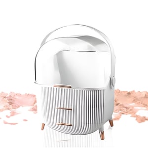 תיבה לאיפור בצבע לבן - ארגונית יוקרתית