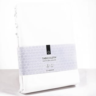 מפת שולחן ז'קארד לבנה 150x260 ס"מ מבית VARDINON