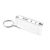 Compact Carpenter's Folding Ruler Keychain