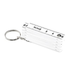 Compact Carpenter's Folding Ruler Keychain