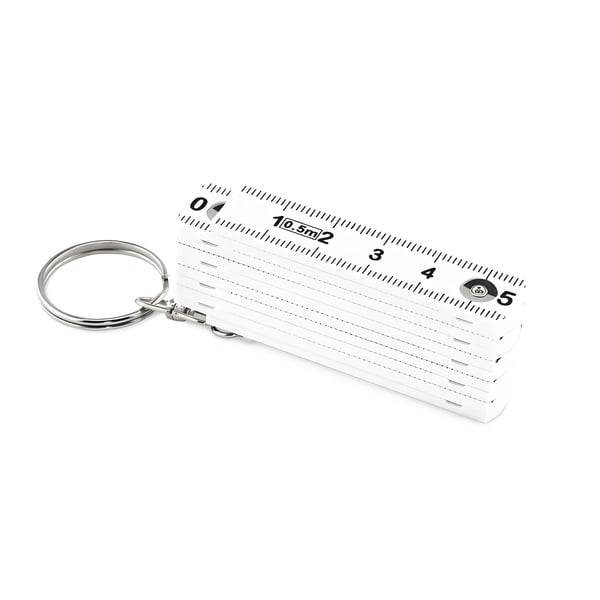 Compact Carpenter's Folding Ruler Keychain