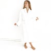 Luxurious White Velvet Robe with High Absorption