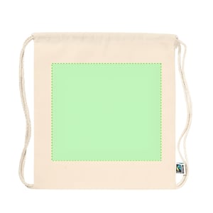 תיק שרוך כותנה טבעי עם תו תקן פיירטרייד