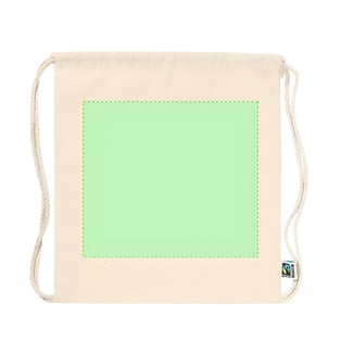 תיק שרוך כותנה טבעי עם תו תקן פיירטרייד