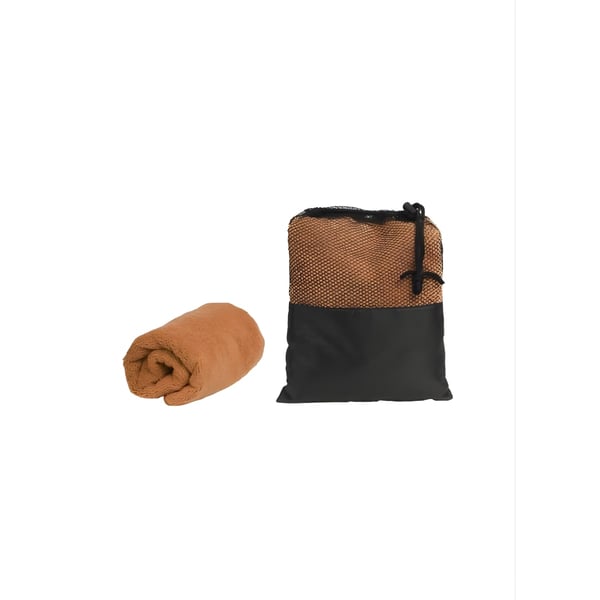 Portable Sports Towel with Zipper Pocket and Personal Pouch