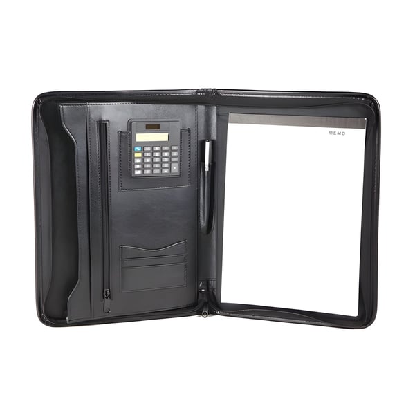 פולדר דמוי עור A5 עם כיס פנימי