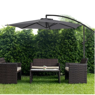 שמשיית צד בקוטר 3 מטר מבד איכותי + פלטת בסיס