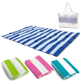 מחצלת חוף משפחתית גדולה עם תיק נשיאה – עשויה PP