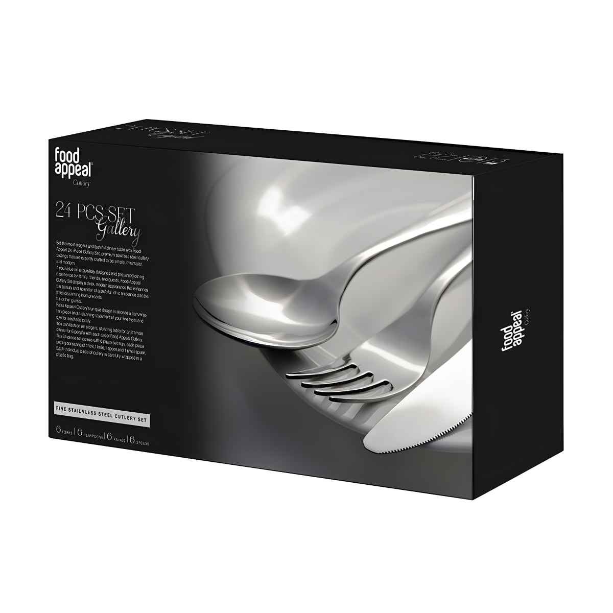 סט סכו״ם יוקרתי GALLERY – 24 חלקים ל-6 סועדים - Food appeal