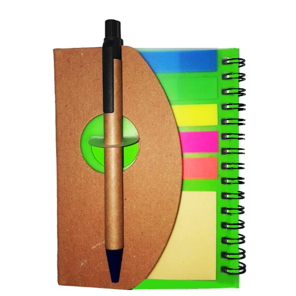 פנקס חצי ירח ממותג - מתנה עסקית ששובה לב