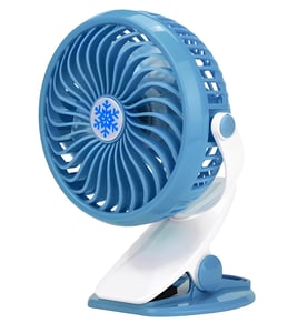 מאוורר USB נטען עם קליפס רב עוצמה