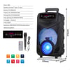 Powerful Portable Speaker with Blue Light Effect and Microphone