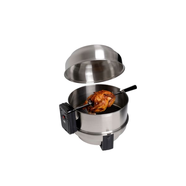 Safire Stainless Steel Grill with Electric Rotisserie