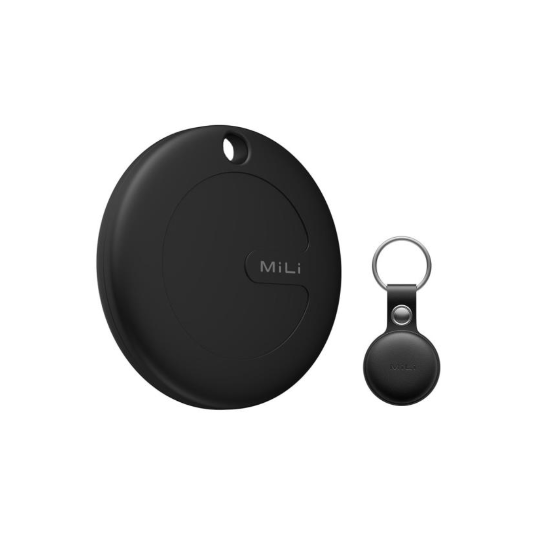 חיישן חכם MiTag Duo לאיתור חפצים תואם לאפל ואנדרואיד עם נרתיק עור