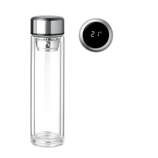 בקבוק מים חכם עם מד טמפרטורה