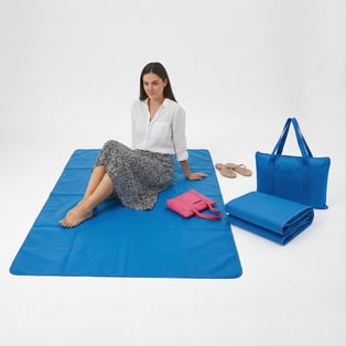 מחצלת חוף גדולה דוחה חול - פטנט ייחודי