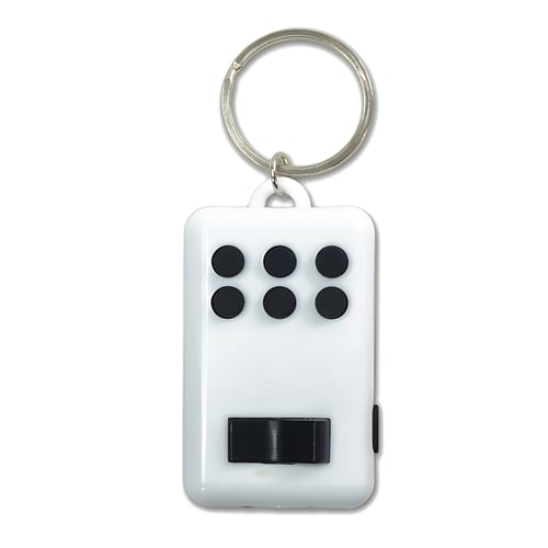 פנס 2 לדים עם לחצנים להפגת לחץ 'פרסטו' - מחזיק מפתחות גאדג'ט
