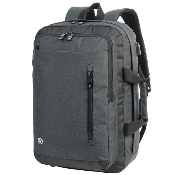 תיק גב יוקרתי למחשב נייד עד 15.6 אינץ' בצבע בורדו