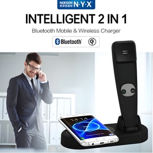 מטען אלחוטי נייד עם Bluetooth