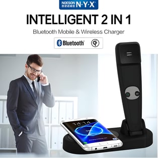 מטען אלחוטי נייד עם Bluetooth