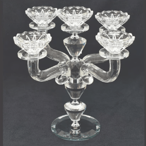 Crystal Candelabra 5 Holders - Elegant Touch for Any Table