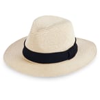 כובע פנמה קש אופנתי עם שוליים רחבים