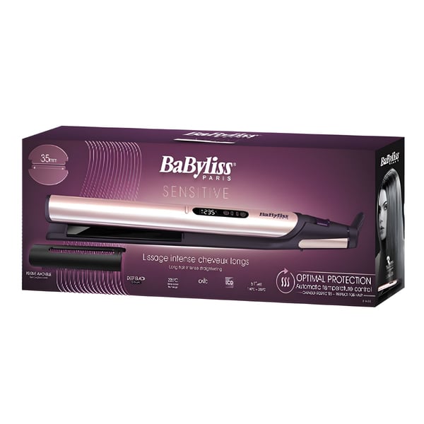 מחליק שיער קרמי רחב של BABYLISS לחוויה מקצועית