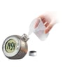 Large LCD Display Clock Powered by Liquid