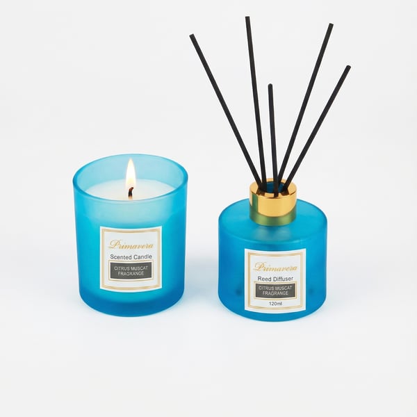 Natural Scent Diffuser and Candle Gift Set – Primavera