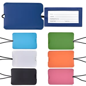 תג מזוודה פרימיום נשלף דמוי עור