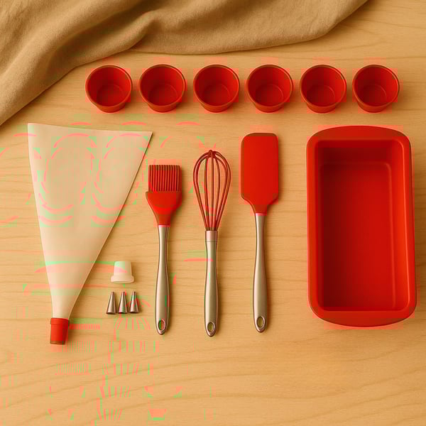 סט כלי מטבח סיליקון רב שימושי