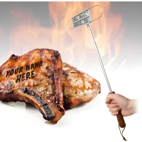 Customizable BBQ Grill Stamp for Meat