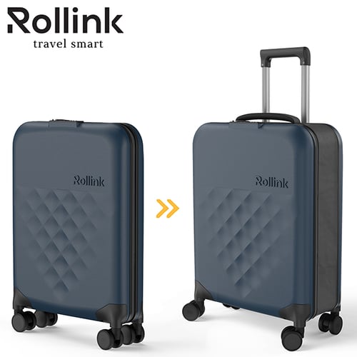 סט מזוודה מתקפלת עליה למטוס FLEX-360 עם תיק נסיעות מבית ROLLINK
