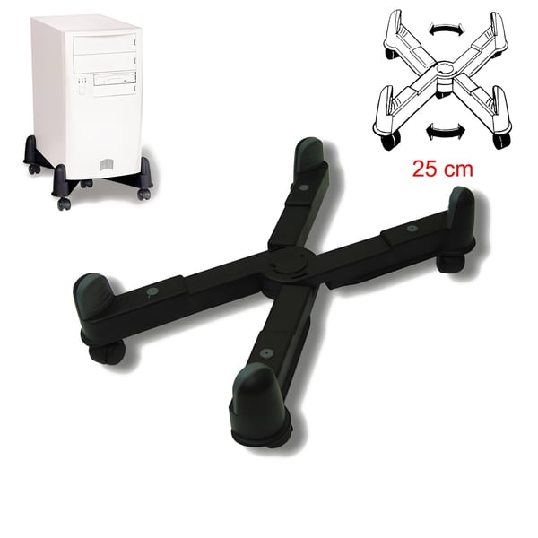 Adjustable Computer Case Stand with Wheels - RAZINK