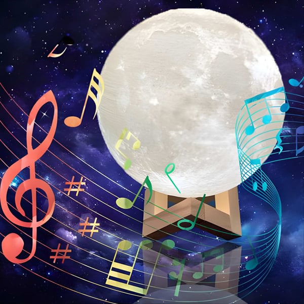 Luminous 3D Moon Lamp – Romantic and Soothing Light for Home and Office