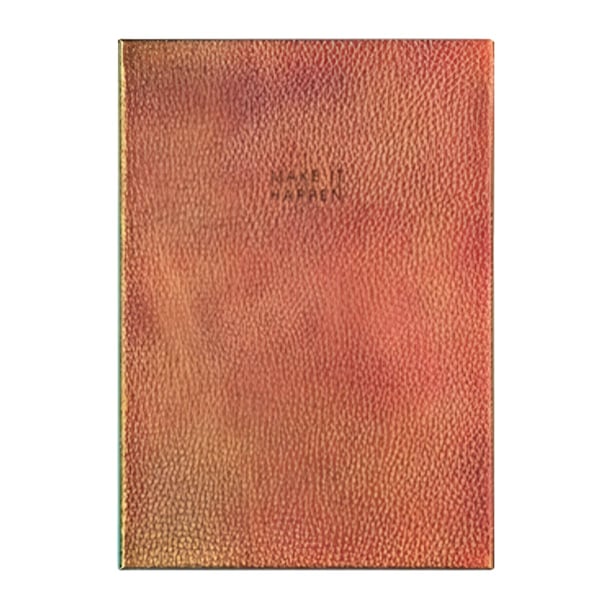 מחברת מעוצבת בכריכת PU קשיחה בצבעים זרחניים